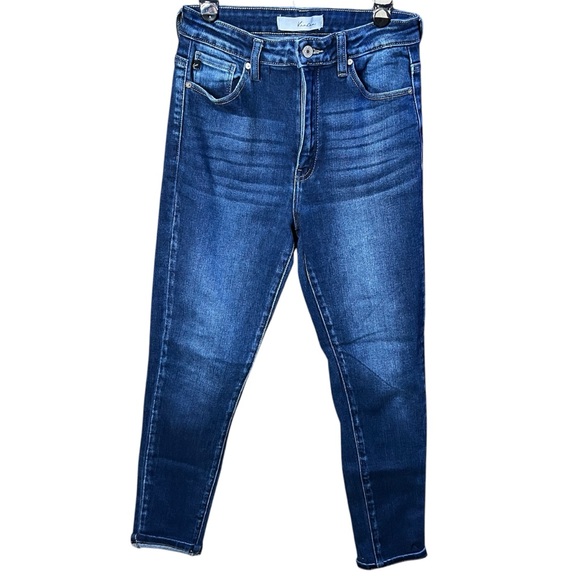 Kancan High Rise Dark Wash Super Skinny Denim Jeans size 9/28 - Picture 1 of 12